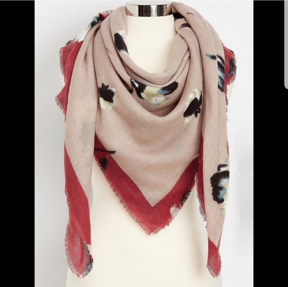 Maurices Floral Blanket Scarf - Picture 1 of 4